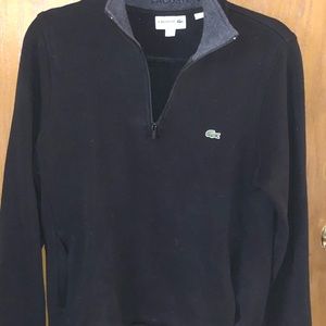 Lacoste Quarter Zip Sweatshirt Medium